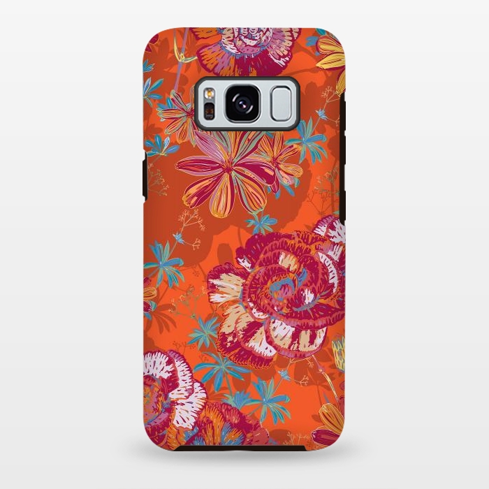 Galaxy S8 plus StrongFit Carnation Carnival by Lotti Brown