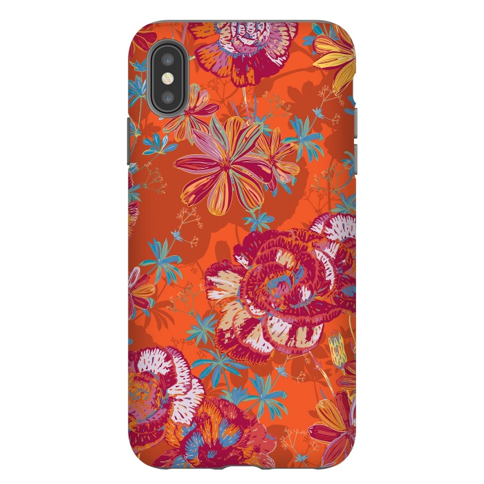 iPhone Xs Max StrongFit Carnation Carnival by Lotti Brown