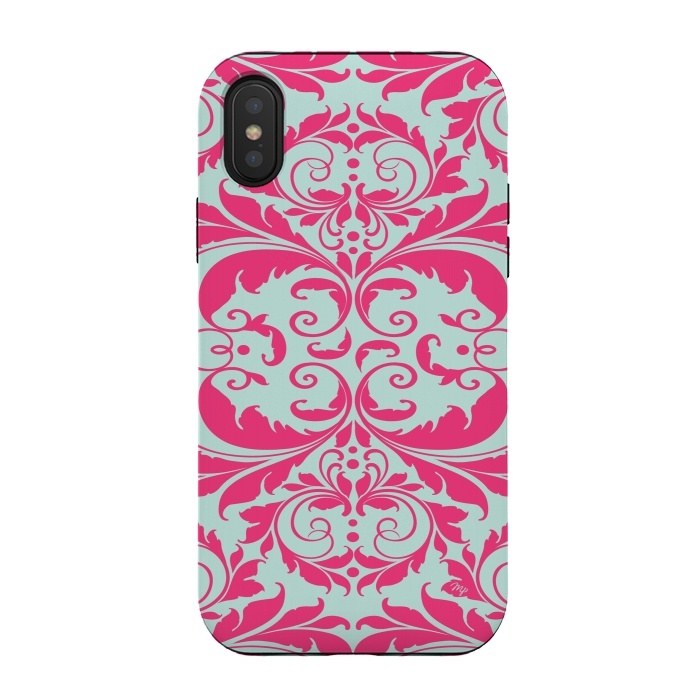 iPhone Xs / X StrongFit Pink Baroque by Martina