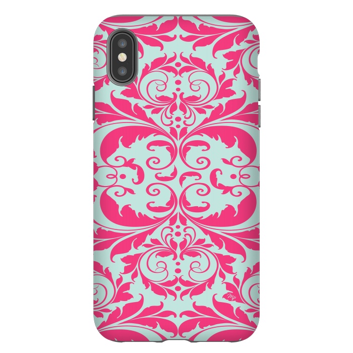 iPhone Xs Max StrongFit Pink Baroque by Martina