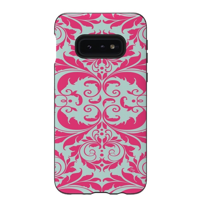 Galaxy S10e StrongFit Pink Baroque by Martina