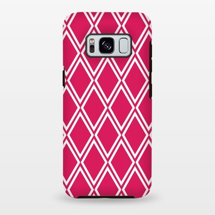 Galaxy S8 plus StrongFit Pink Diamonds Pattern by Martina