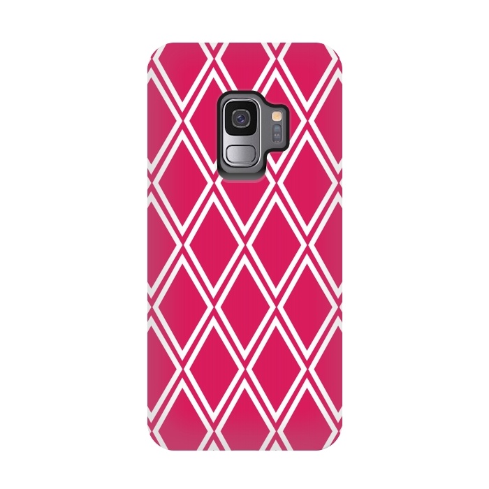 Galaxy S9 StrongFit Pink Diamonds Pattern by Martina
