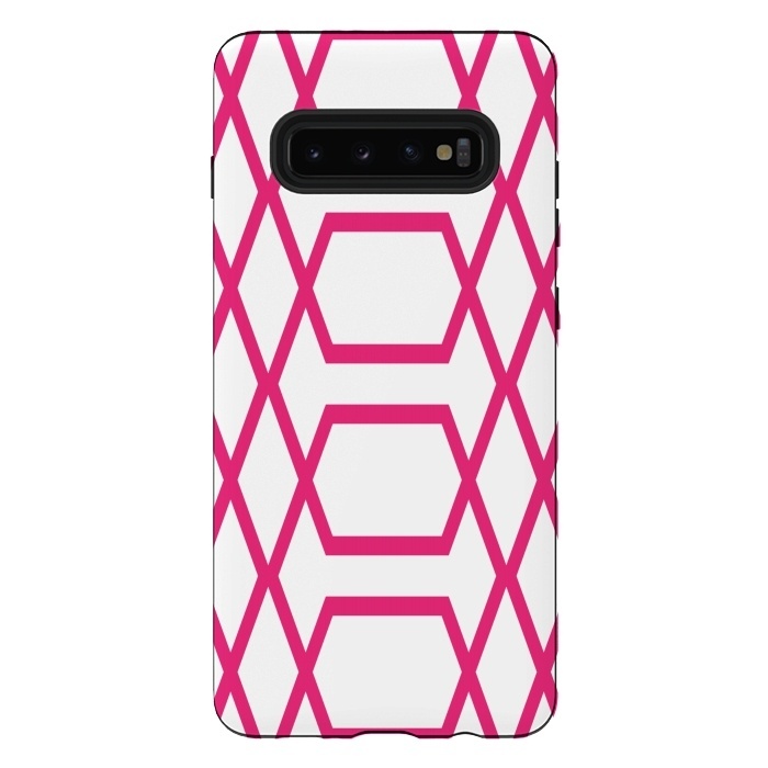 Galaxy S10 plus StrongFit Pink Graphic by Martina