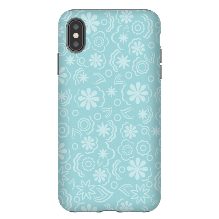 iPhone Xs Max StrongFit Blue Lace by Martina