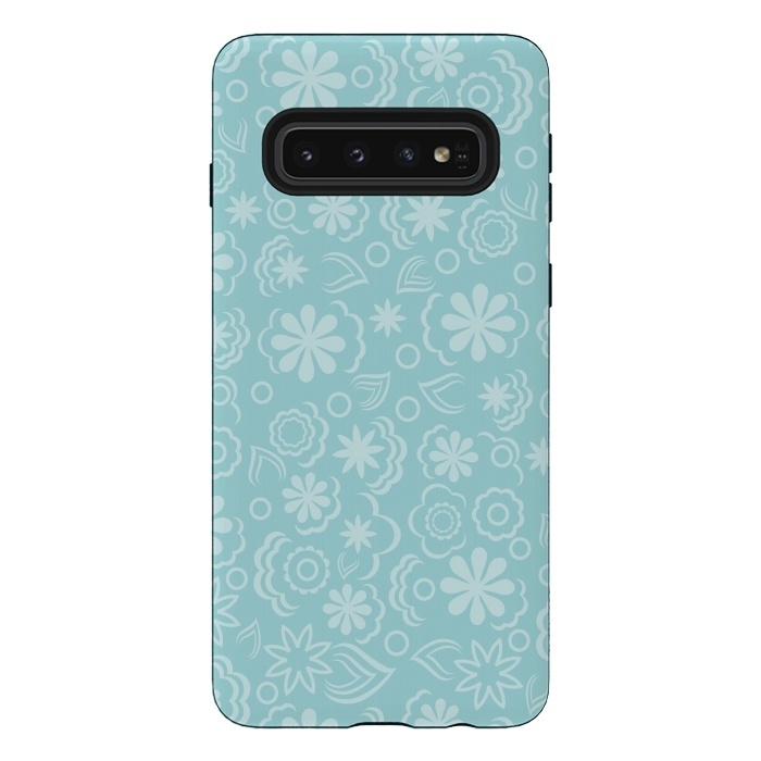 Galaxy S10 StrongFit Blue Lace by Martina