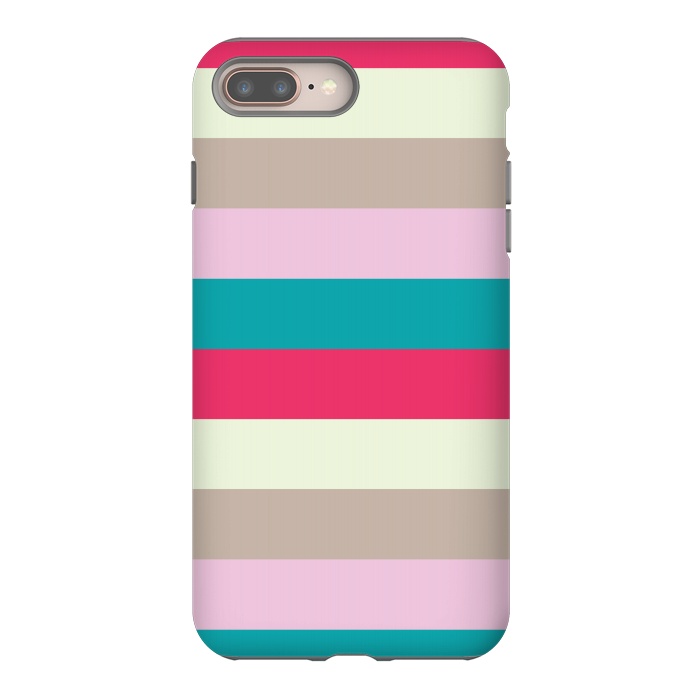iPhone 7 plus StrongFit Bold feminine stripes by Martina