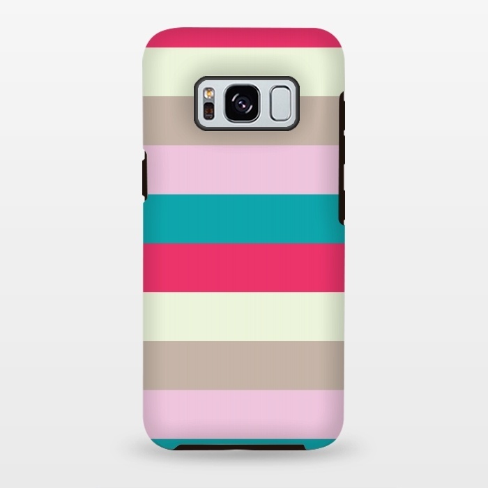Galaxy S8 plus StrongFit Bold feminine stripes by Martina