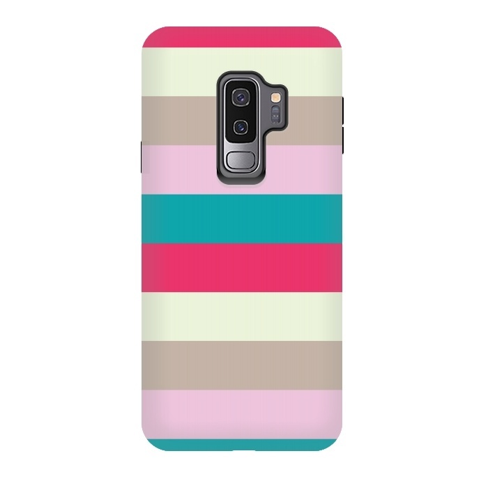 Galaxy S9 plus StrongFit Bold feminine stripes by Martina