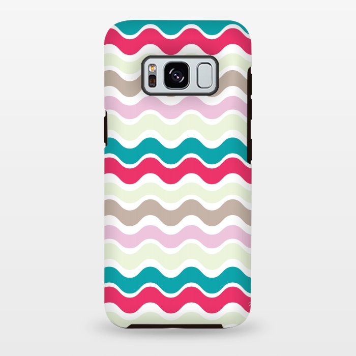 Galaxy S8 plus StrongFit Colourful waves by Martina