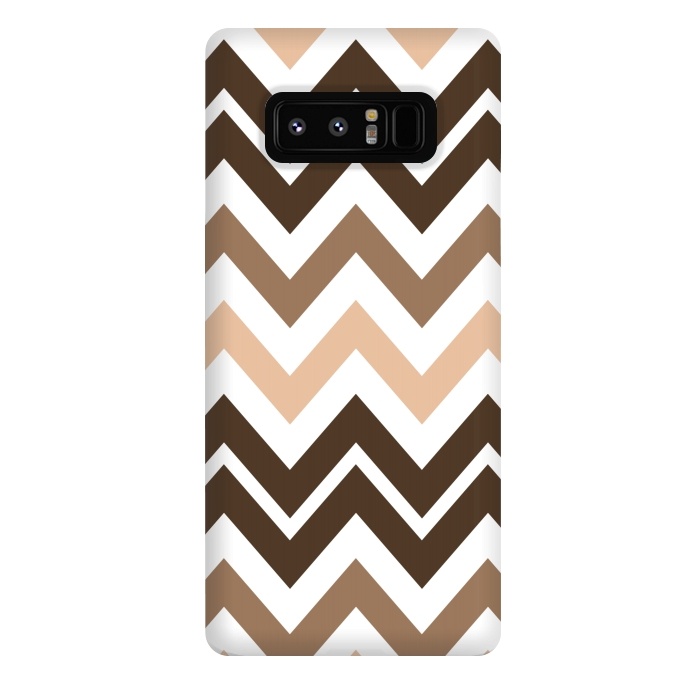 Galaxy Note 8 StrongFit Brown Chevron by Martina