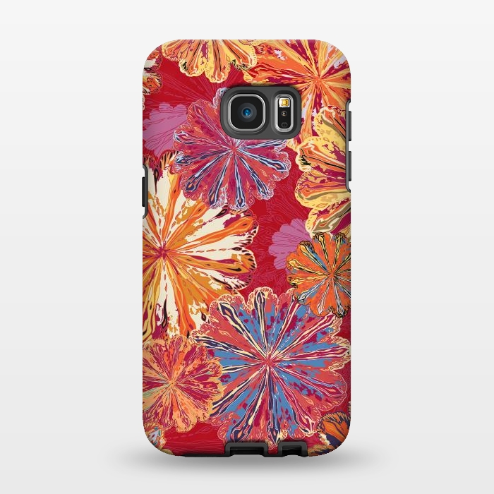 Galaxy S7 EDGE StrongFit Poppytops Carnival by Lotti Brown