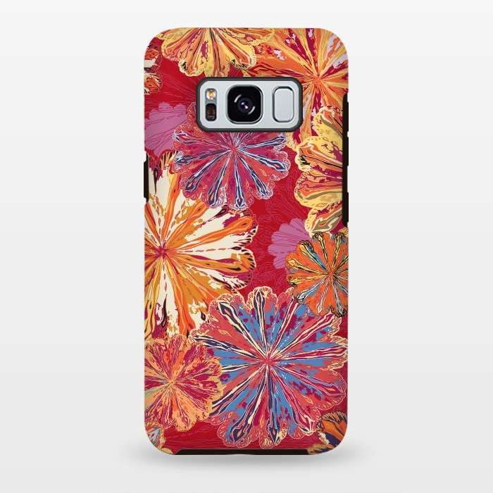 Galaxy S8 plus StrongFit Poppytops Carnival by Lotti Brown