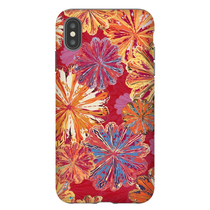 iPhone Xs Max StrongFit Poppytops Carnival by Lotti Brown