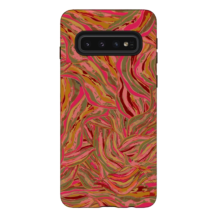 Galaxy S10 StrongFit Rocky Ripples Carnival by Lotti Brown