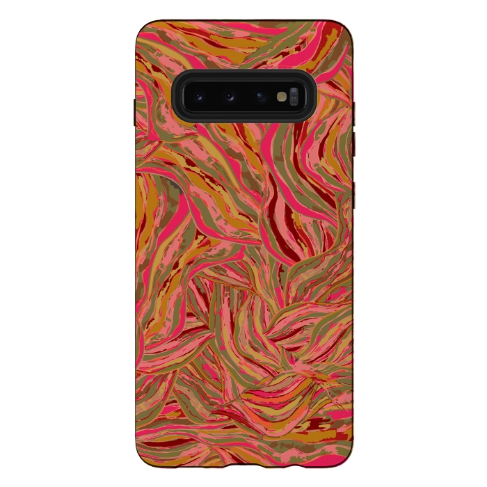 Galaxy S10 plus StrongFit Rocky Ripples Carnival by Lotti Brown
