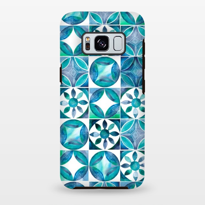 Galaxy S8 plus StrongFit Mediterranean Tiles by gingerlique