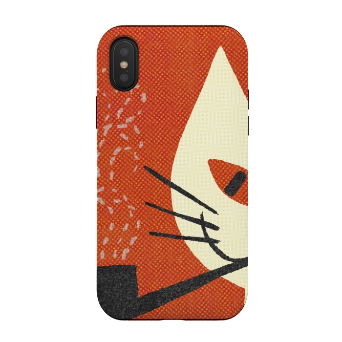 iPhone Xs / X StrongFit cool cat by absurdstyle