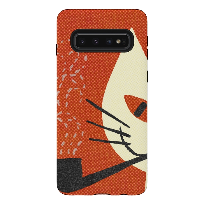 Galaxy S10 StrongFit cool cat by absurdstyle