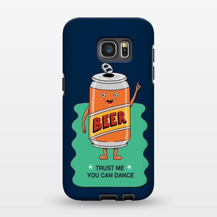 Galaxy S7 EDGE StrongFit Beer you can dance by Coffee Man
