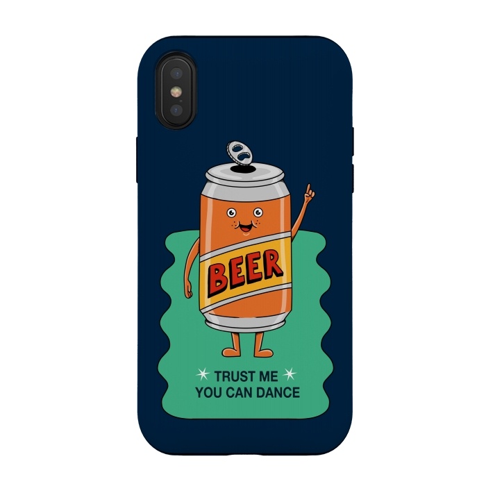 iPhone Xs / X StrongFit Beer you can dance by Coffee Man
