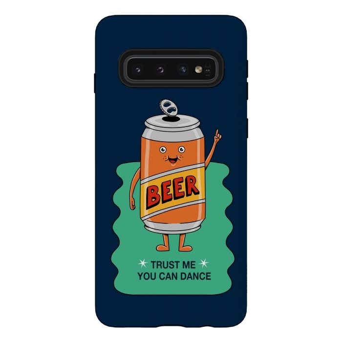 Galaxy S10 StrongFit Beer you can dance by Coffee Man