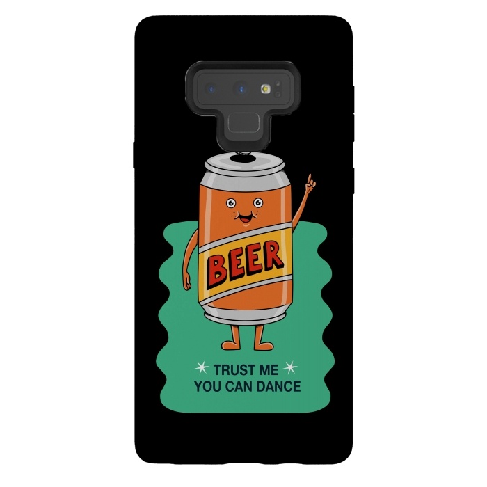 Galaxy Note 9 StrongFit Beer you can dance black by Coffee Man