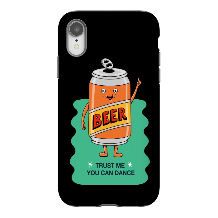 iPhone Xr StrongFit Beer you can dance black by Coffee Man
