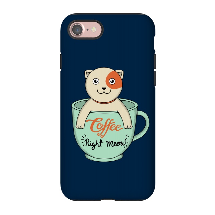 iPhone 7 StrongFit Coffee Right Meow by Coffee Man