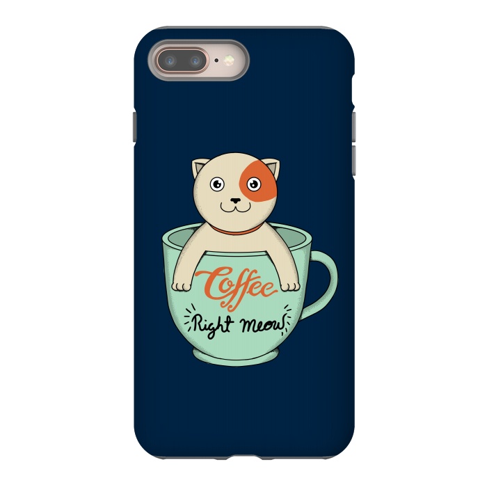 iPhone 7 plus StrongFit Coffee Right Meow by Coffee Man