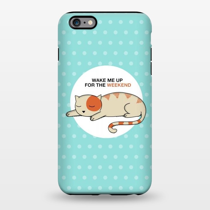 iPhone 6/6s plus StrongFit Cat wake me up by Coffee Man
