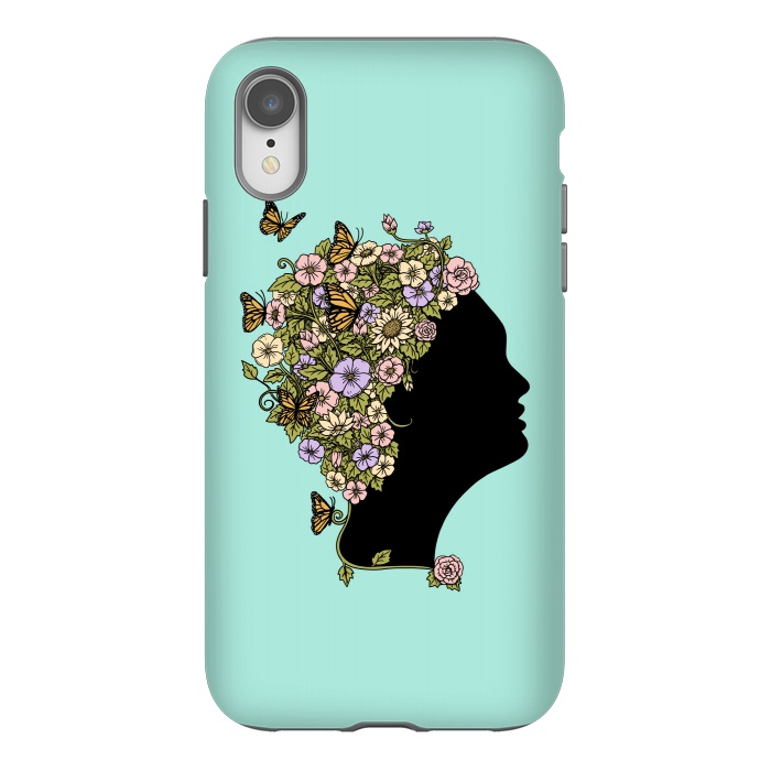 iPhone Xr StrongFit Floral lady by Coffee Man