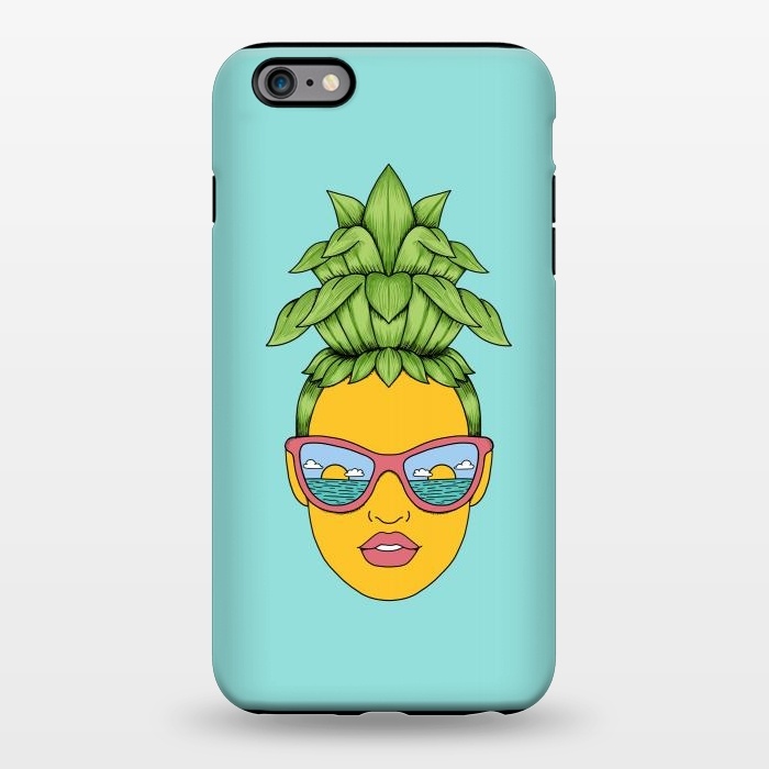iPhone 6/6s plus StrongFit Pineapple Girl by Coffee Man