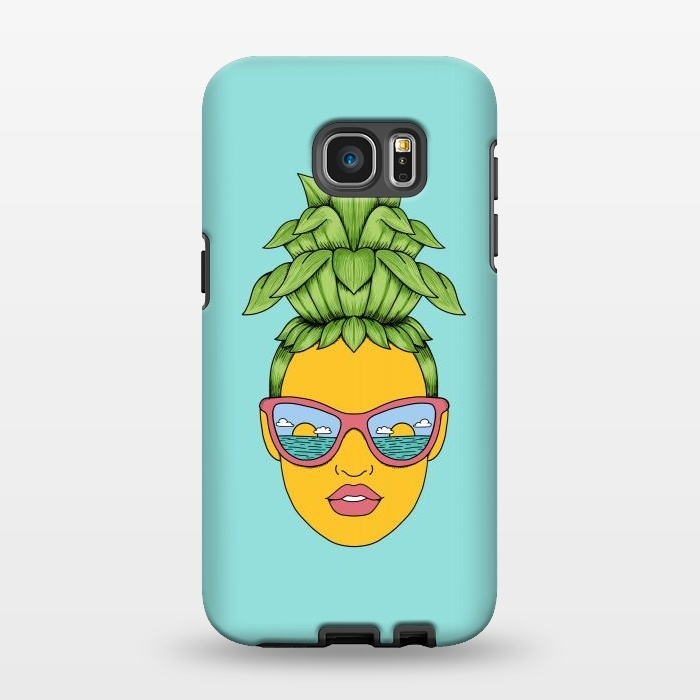 Galaxy S7 EDGE StrongFit Pineapple Girl by Coffee Man
