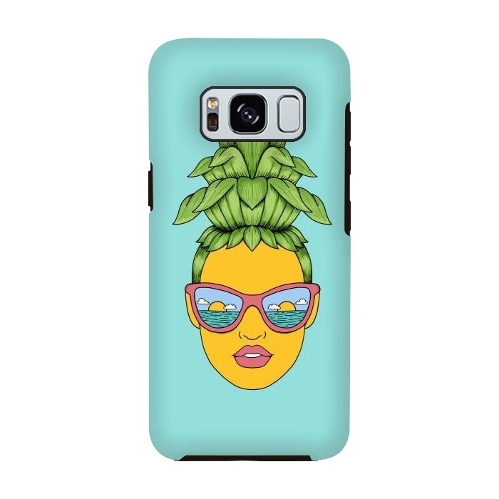 Galaxy S8 StrongFit Pineapple Girl by Coffee Man