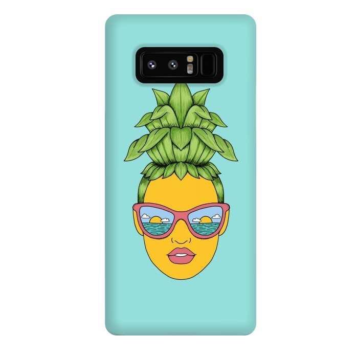 Galaxy Note 8 StrongFit Pineapple Girl by Coffee Man