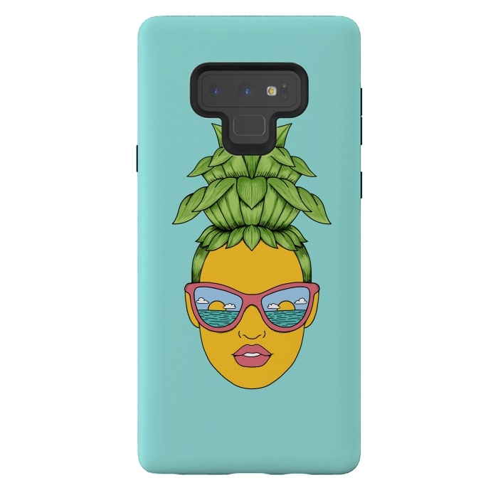 Galaxy Note 9 StrongFit Pineapple Girl by Coffee Man