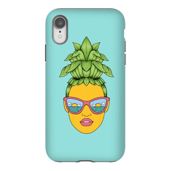 iPhone Xr StrongFit Pineapple Girl by Coffee Man