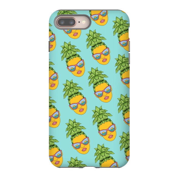 iPhone 7 plus StrongFit Pineapple Girl pattern by Coffee Man