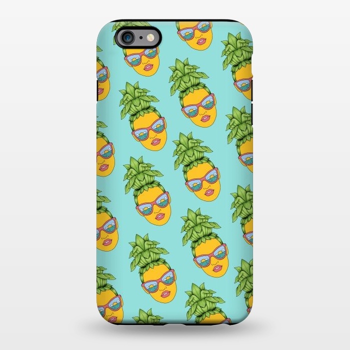 iPhone 6/6s plus StrongFit Pineapple Girl pattern by Coffee Man