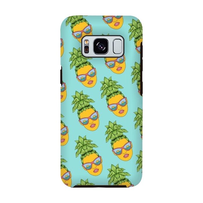 Galaxy S8 StrongFit Pineapple Girl pattern by Coffee Man