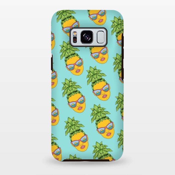 Galaxy S8 plus StrongFit Pineapple Girl pattern by Coffee Man