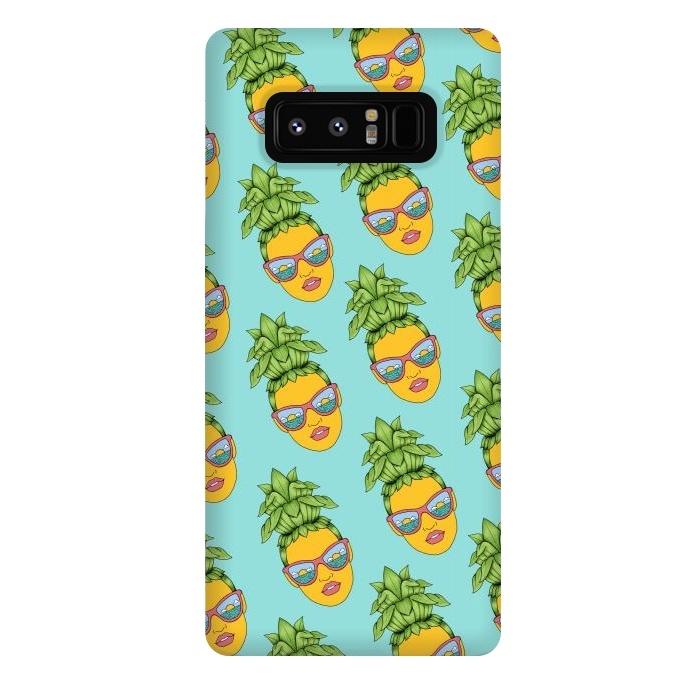 Galaxy Note 8 StrongFit Pineapple Girl pattern by Coffee Man