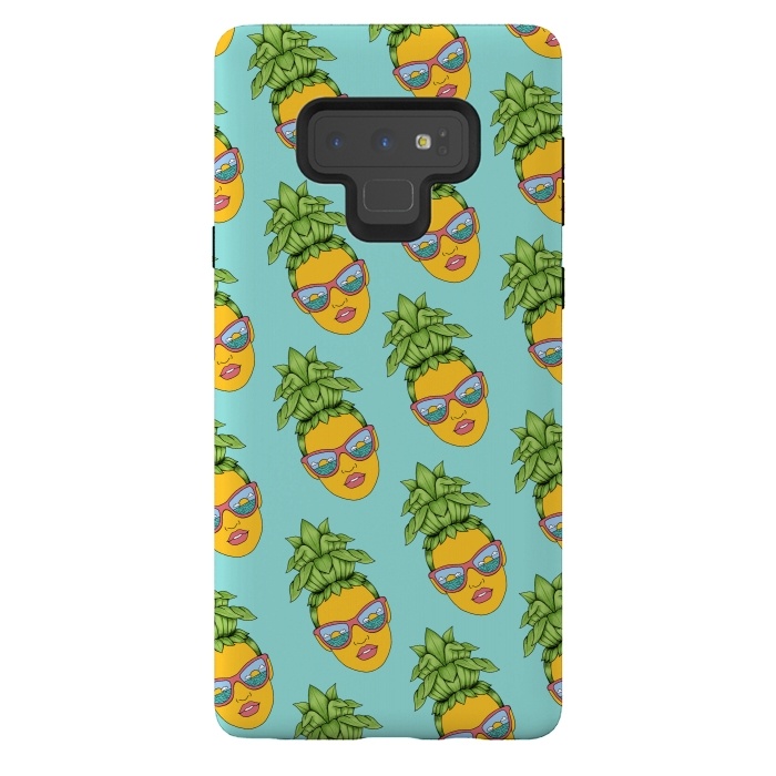 Galaxy Note 9 StrongFit Pineapple Girl pattern by Coffee Man