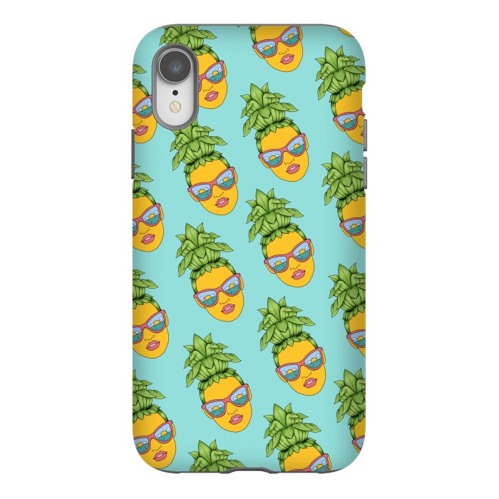 iPhone Xr StrongFit Pineapple Girl pattern by Coffee Man