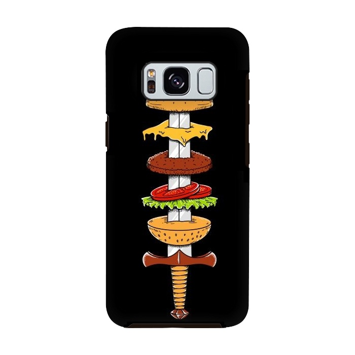 Galaxy S8 StrongFit sword Burger by Coffee Man