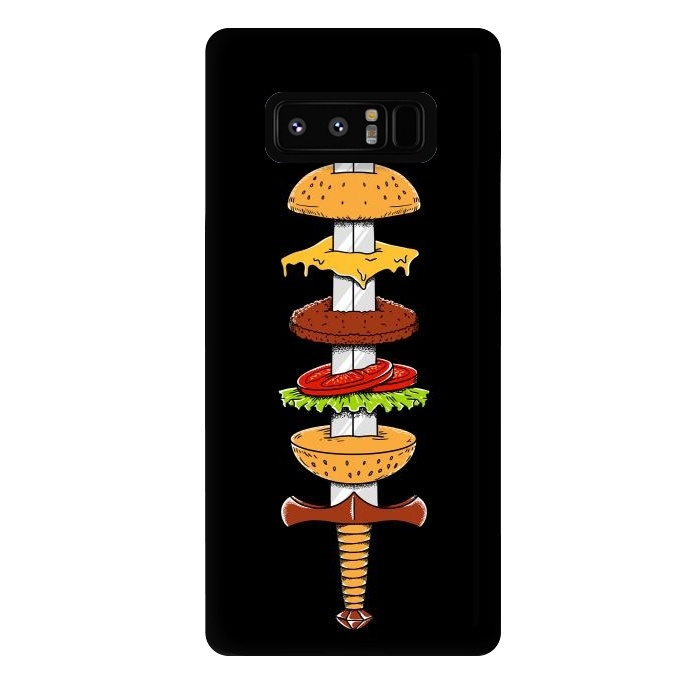 Galaxy Note 8 StrongFit sword Burger by Coffee Man