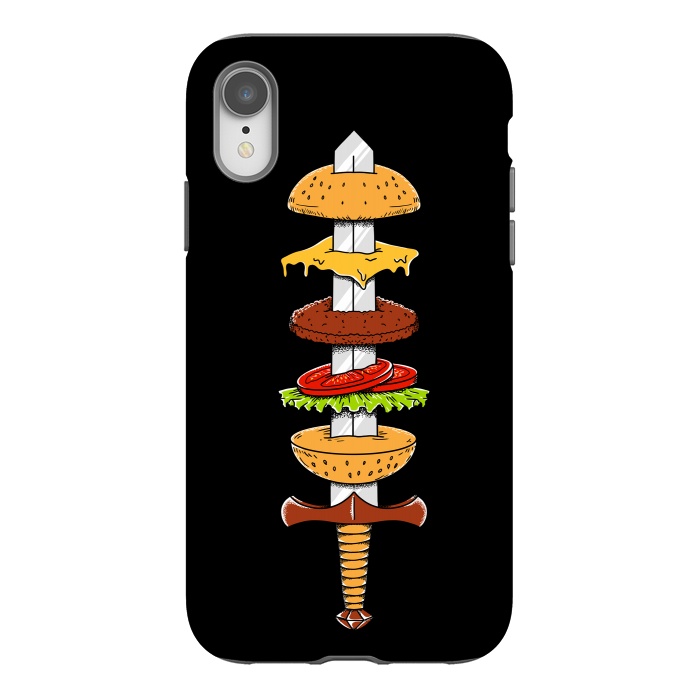 iPhone Xr StrongFit sword Burger by Coffee Man