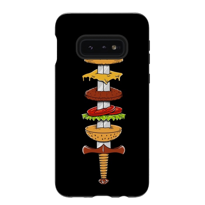 Galaxy S10e StrongFit sword Burger by Coffee Man