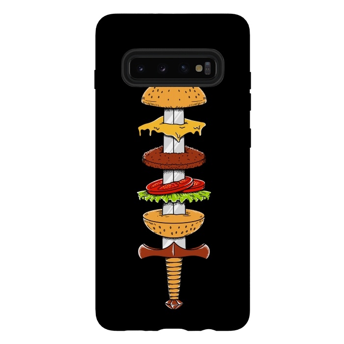 Galaxy S10 plus StrongFit sword Burger by Coffee Man